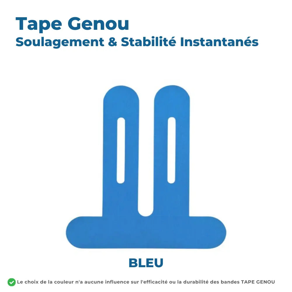 Tape Genou Prêt-à-Poser – Soulagement & Stabilité Instantanés