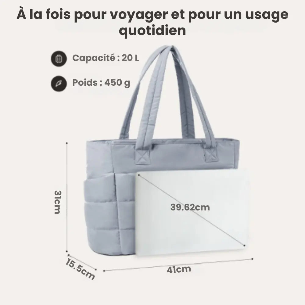 Sac matelassé 20L – Élégance & praticité au quotidien