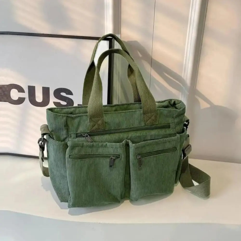 Sac bandoulière multi-poches – Grande capacité & style quotidien