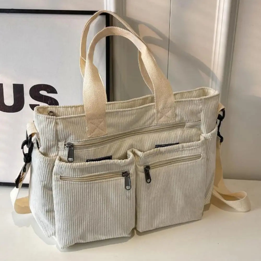 Sac bandoulière multi-poches – Grande capacité & style quotidien