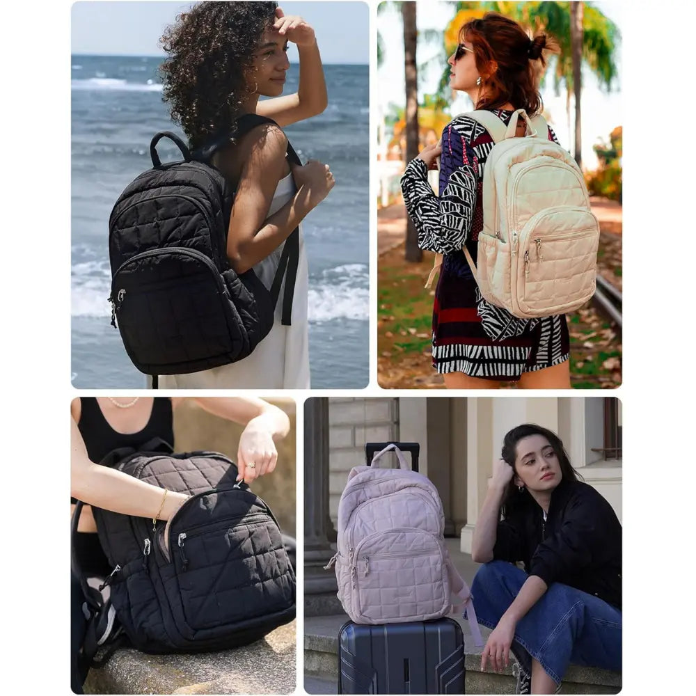 Sac à Dos Laptop Matellassé – Imperméable, Léger & 15,6"