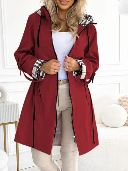 Manteau Long Femme à Capuche – Chaud, Élégant & Confort Hiver