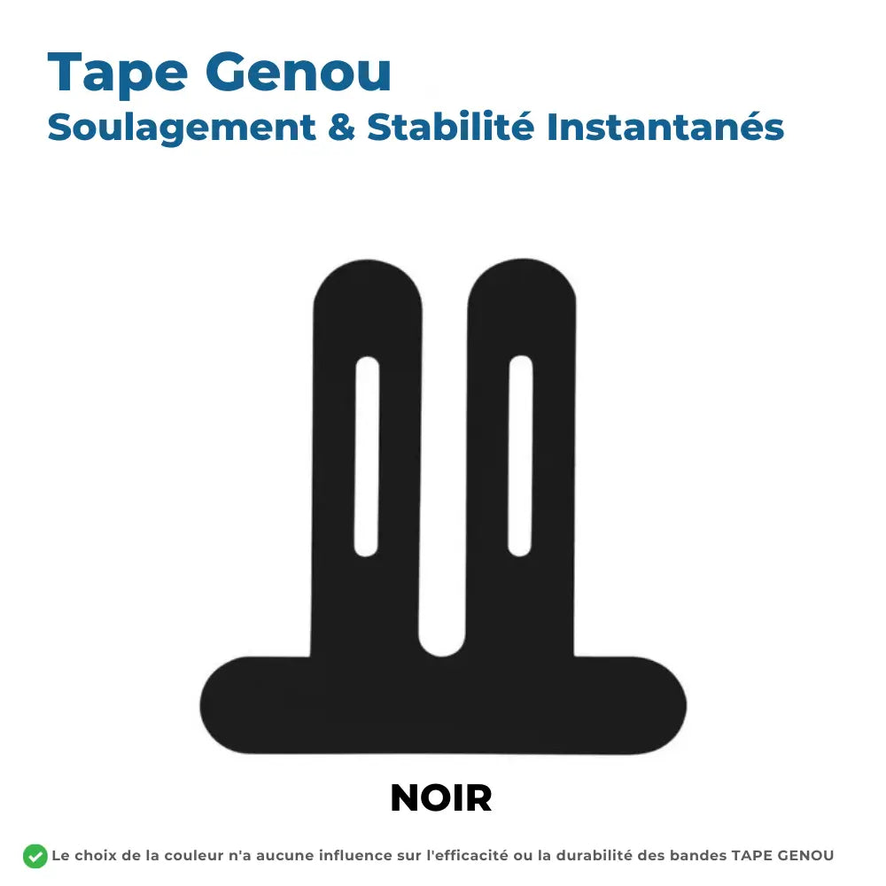 Tape Genou Prêt-à-Poser – Soulagement & Stabilité Instantanés