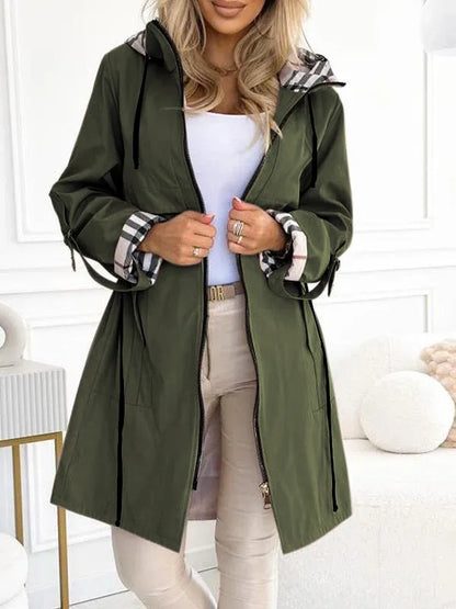 Manteau Long Femme à Capuche – Chaud, Élégant & Confort Hiver
