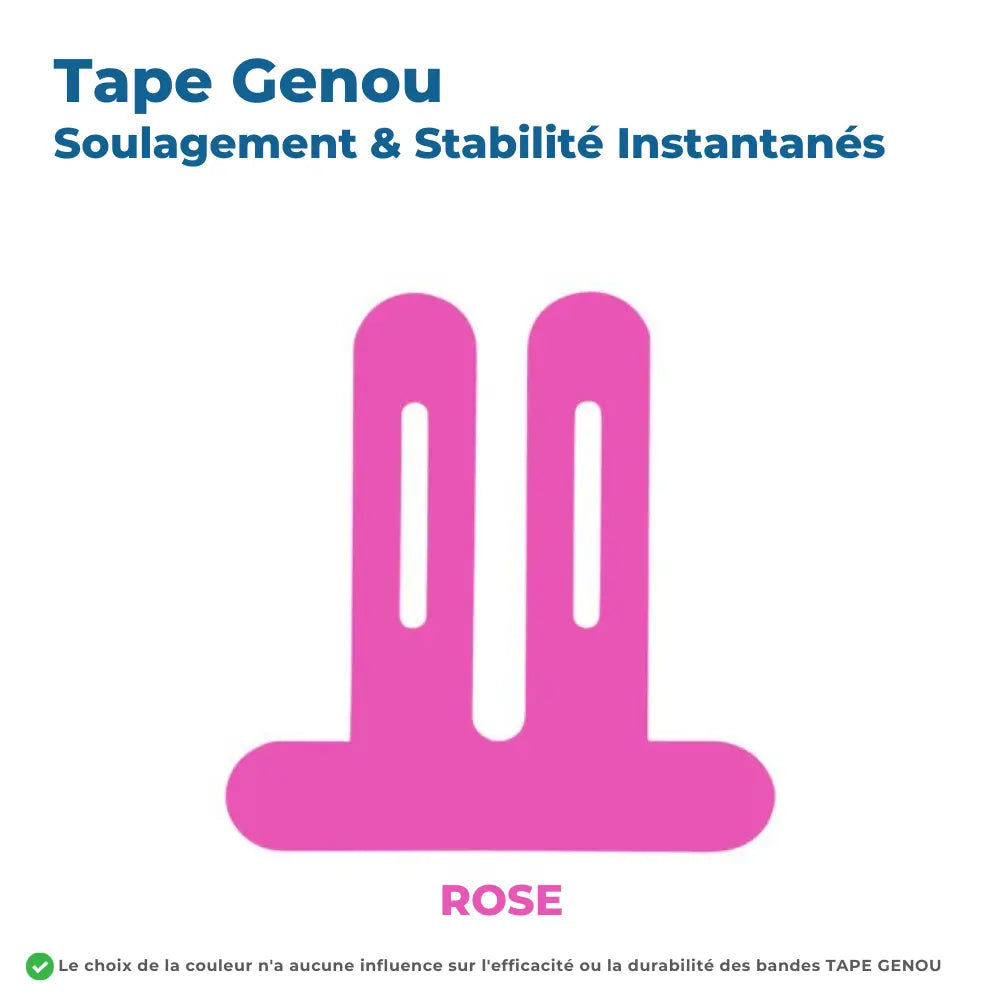 Tape Genou Prêt-à-Poser – Soulagement & Stabilité Instantanés