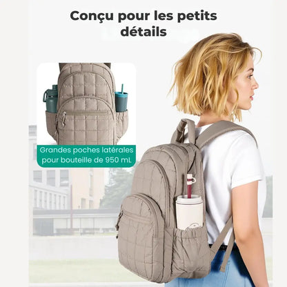 Sac à Dos Laptop Matellassé – Imperméable, Léger & 15,6"