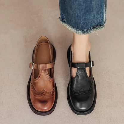 Chaussures Mary Jane – Cuir Véritable & Style Intemporel