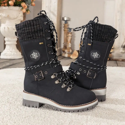 Bottes Montantes Étanches – Protection Neige & Élégance Femme