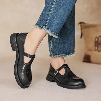 Chaussures Mary Jane – Cuir Véritable & Style Intemporel