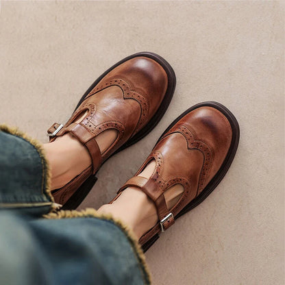 Chaussures Mary Jane – Cuir Véritable & Style Intemporel