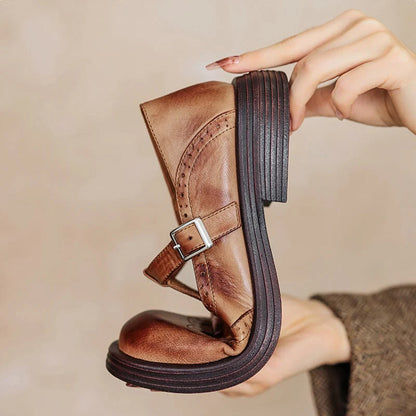 Chaussures Mary Jane – Cuir Véritable & Style Intemporel