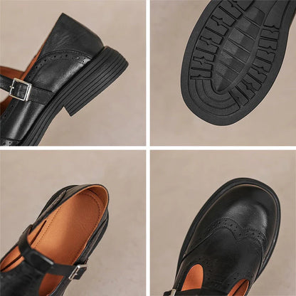 Chaussures Mary Jane – Cuir Véritable & Style Intemporel