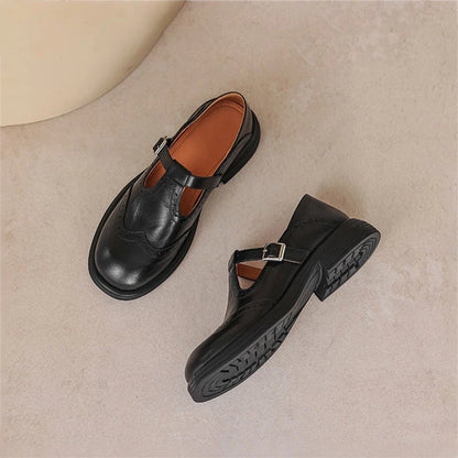 Chaussures Mary Jane – Cuir Véritable & Style Intemporel