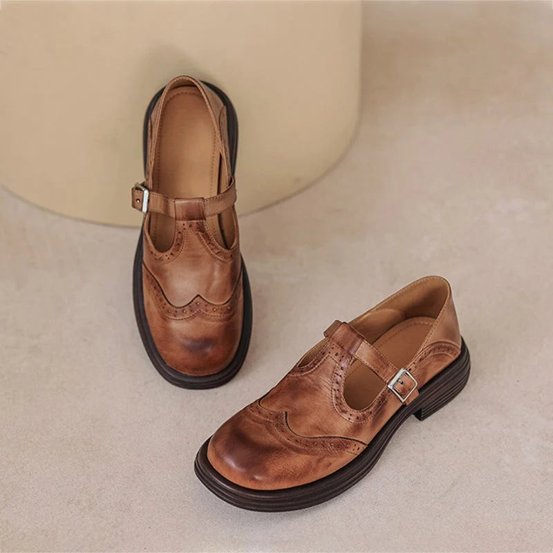 Chaussures Mary Jane – Cuir Véritable & Style Intemporel