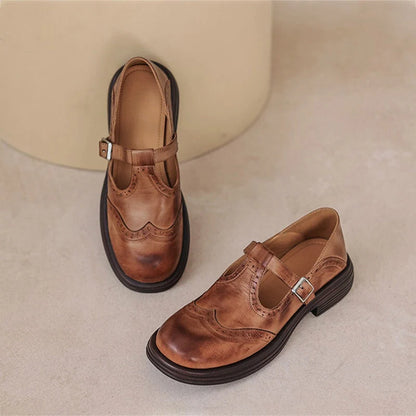 Chaussures Mary Jane – Cuir Véritable & Style Intemporel