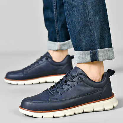 Sneakers Milano – Cuir Véritable & Confort Orthopédique