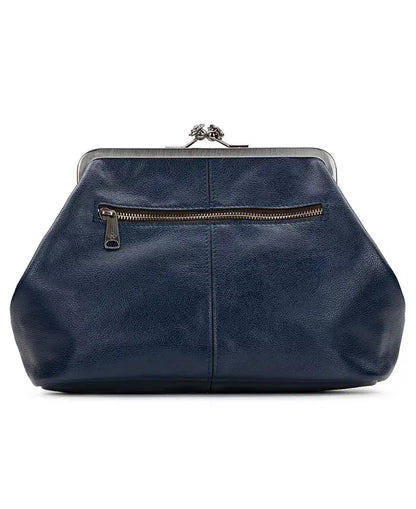 Sac Baiser Vintage – Élégance Rétro en Cuir Véritable