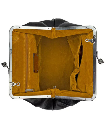 Sac Baiser Vintage – Élégance Rétro en Cuir Véritable