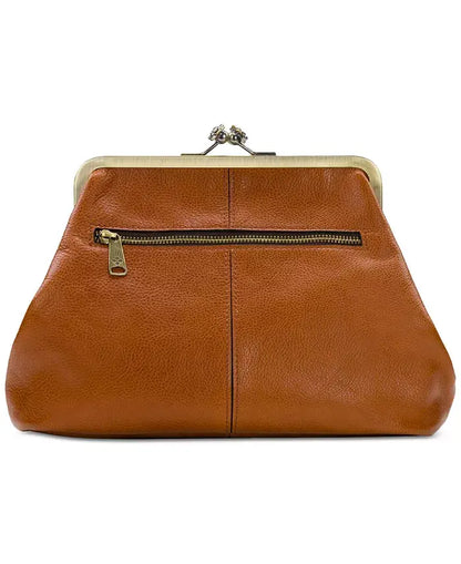Sac Baiser Vintage – Élégance Rétro en Cuir Véritable