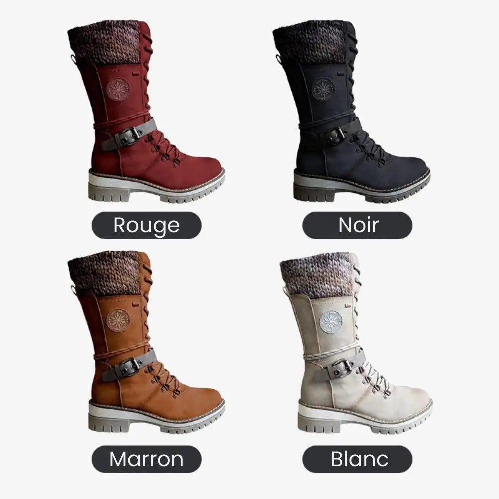 Bottes Montantes Étanches – Protection Neige & Élégance Femme