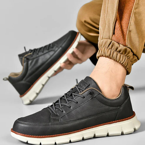 Sneakers Milano – Cuir Véritable & Confort Orthopédique