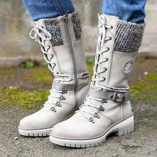 Bottes Montantes Étanches – Protection Neige & Élégance Femme