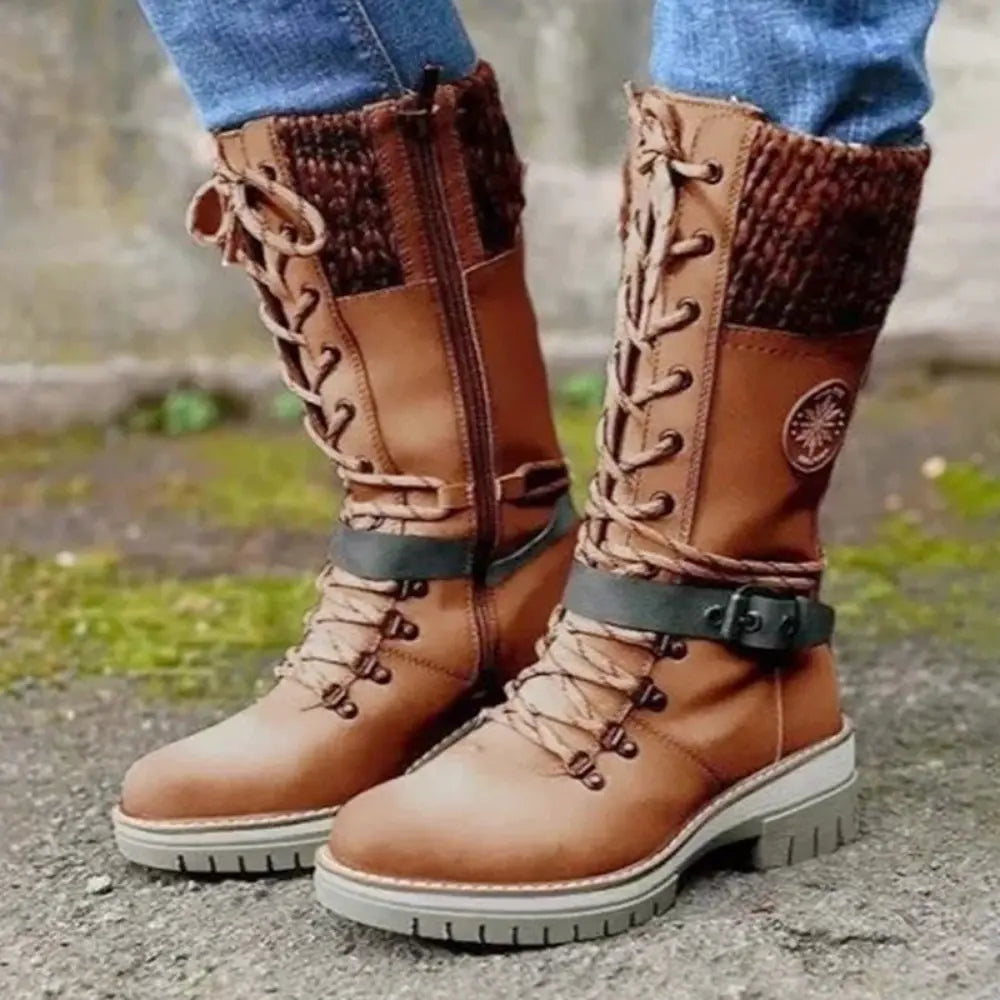 Bottes Montantes Étanches – Protection Neige & Élégance Femme
