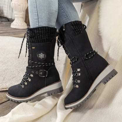 Bottes Montantes Étanches – Protection Neige & Élégance Femme