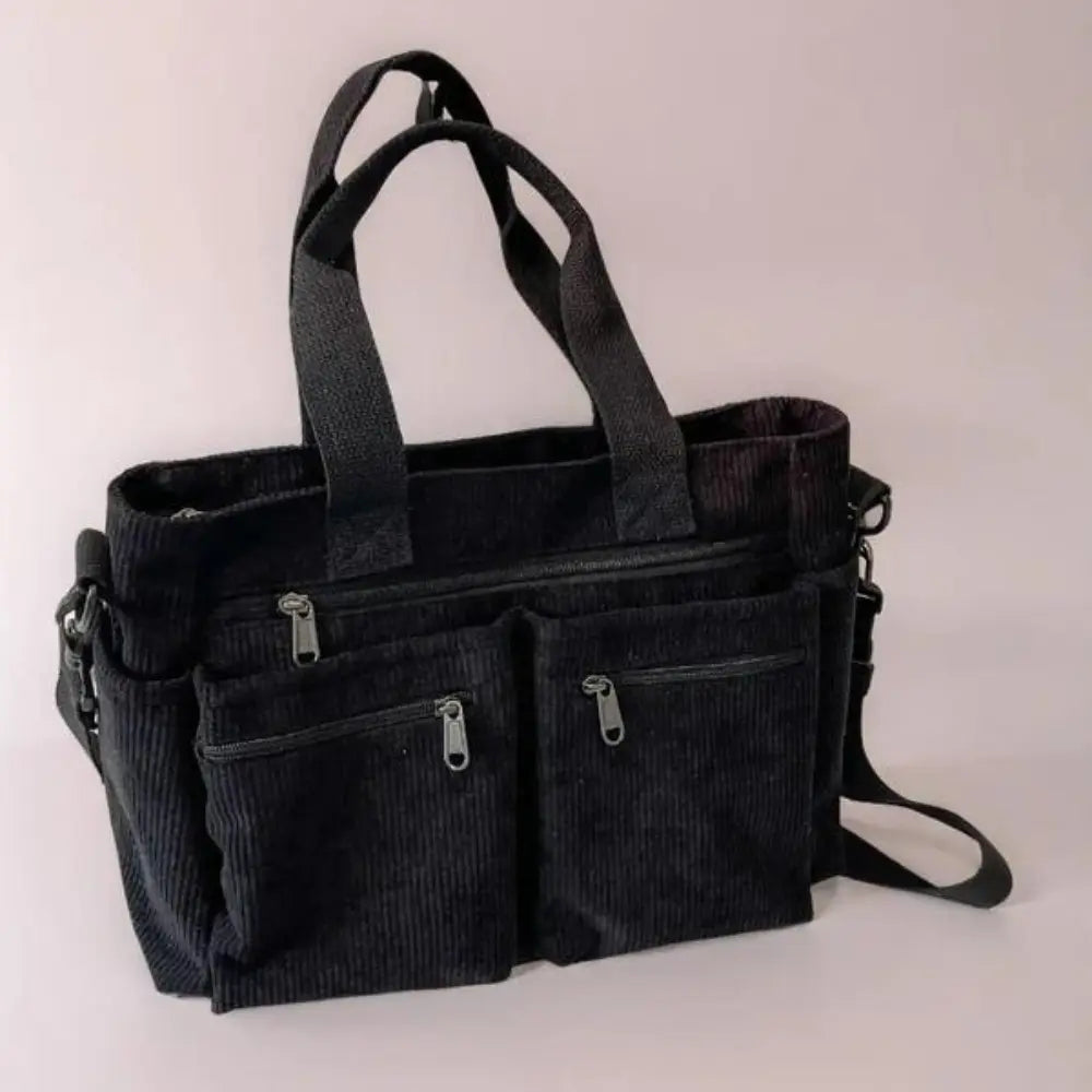 Sac bandoulière multi-poches – Grande capacité & style quotidien