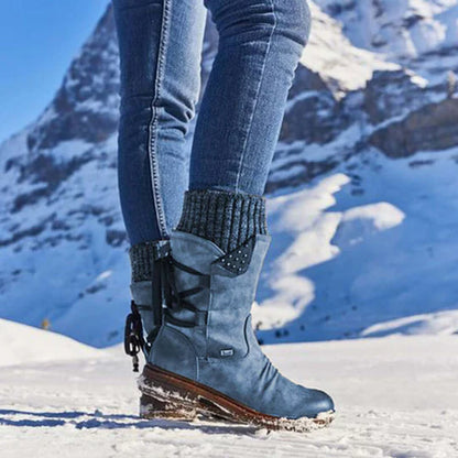 Bottes Hiver Confort – Mi-Mollet Chaudes & Élégantes