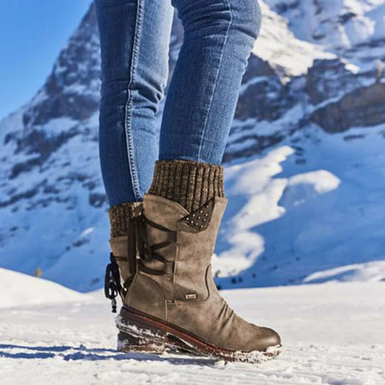 Bottes Hiver Confort – Mi-Mollet Chaudes & Élégantes