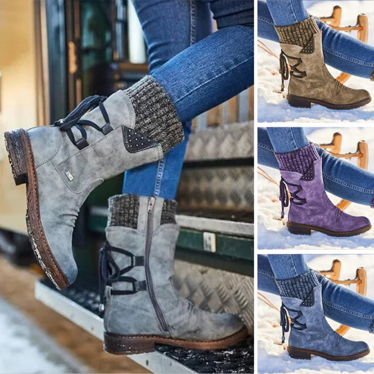 Bottes Hiver Confort – Mi-Mollet Chaudes & Élégantes