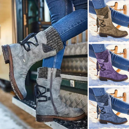 Bottes Hiver Confort – Mi-Mollet Chaudes & Élégantes