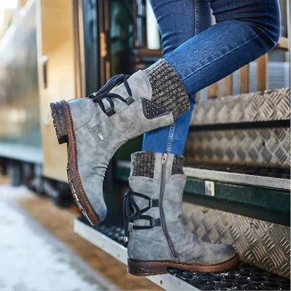Bottes Hiver Confort – Mi-Mollet Chaudes & Élégantes