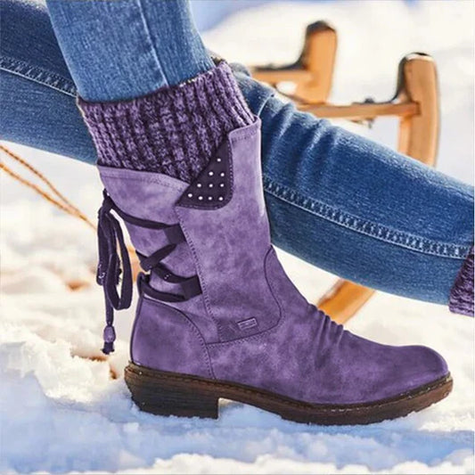 Bottes Hiver Confort – Mi-Mollet Chaudes & Élégantes