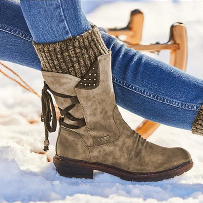 Bottes Hiver Confort – Mi-Mollet Chaudes & Élégantes