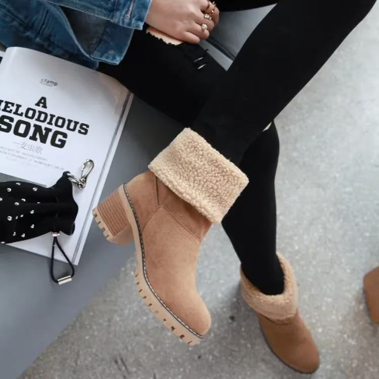 Bottes Étanches Femme – Élégance Hivernale et Douceur Absolue