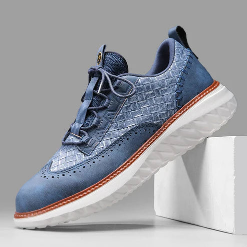 Sneakers Urbaines Premium – Cuir Véritable, Confort Orthopédique & Style Élégant