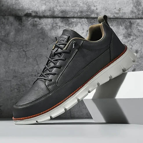 Sneakers Milano – Cuir Véritable & Confort Orthopédique