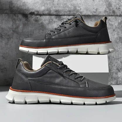 Sneakers Milano – Cuir Véritable & Confort Orthopédique