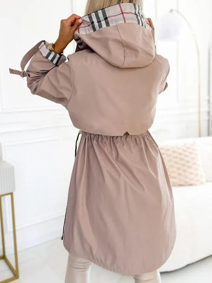 Manteau Long Femme à Capuche – Chaud, Élégant & Confort Hiver